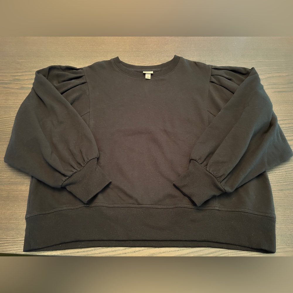 EUC A New Day Black Fleece Sweatshirt Size XL